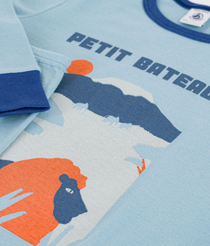 CHILDREN'S SAVANNAH-MOTIF PLAIN COTTON PYJAMAS