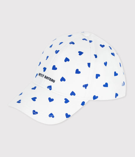 CHILDREN’S CAP IN HEART PRINT TWILL
