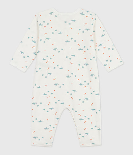 BABIES’ FOOTLESS TURTLE PRINT COTTON PYJAMA SUIT