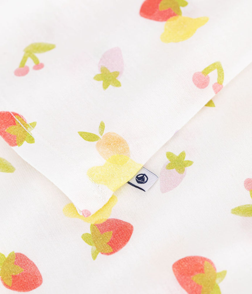CHILDREN’S FRUIT PRINT COTTON NIGHTDRESS