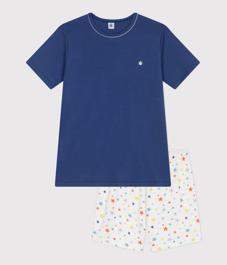 CHILDREN’S STAR PRINT SHORT COTTON PYJAMAS
