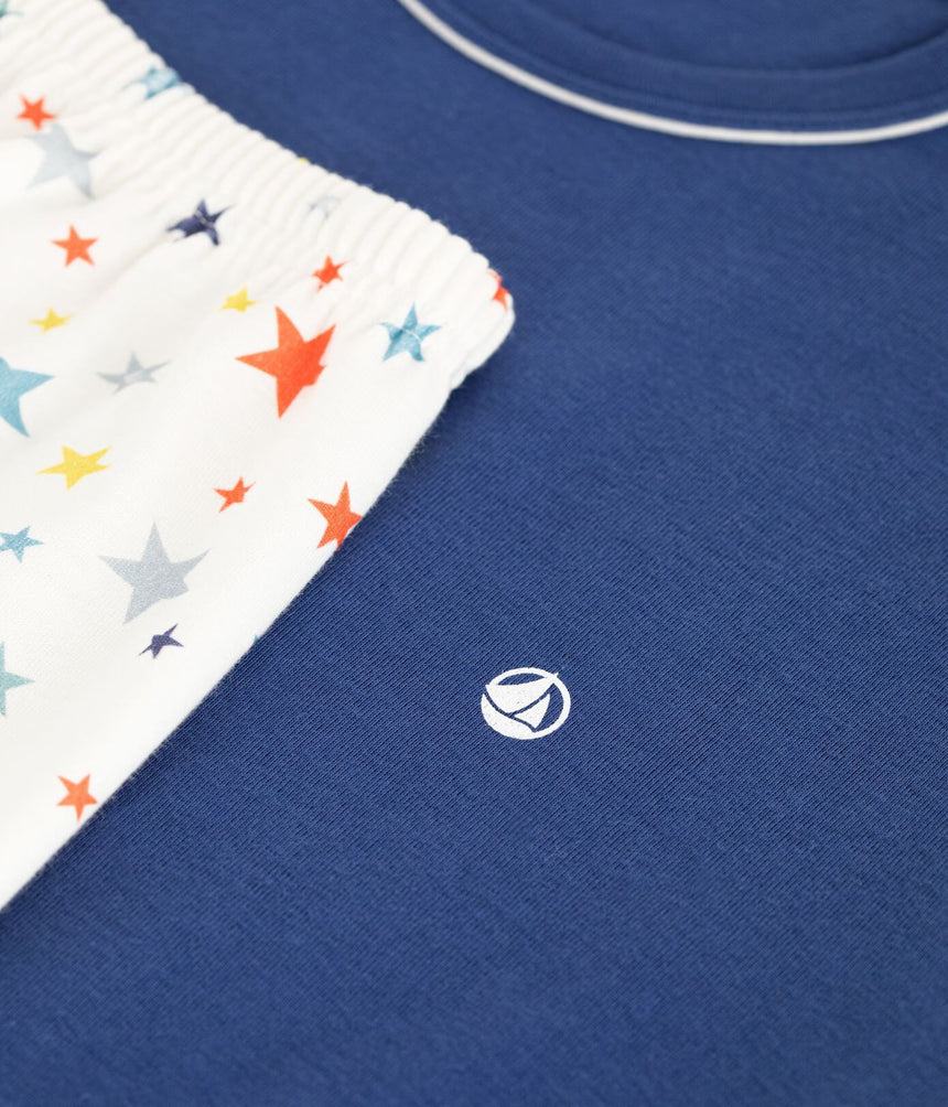 CHILDREN’S STAR PRINT SHORT COTTON PYJAMAS