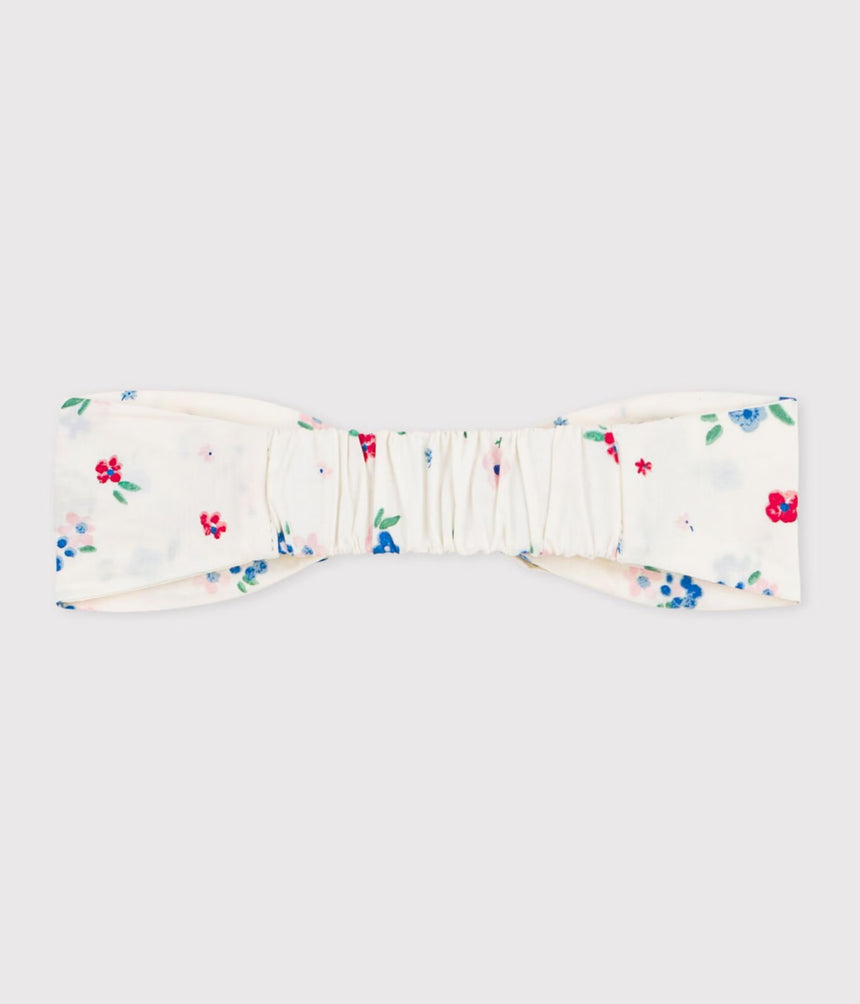 BABY GIRLS’ HAIRBAND IN FLORAL-PRINT POPLIN