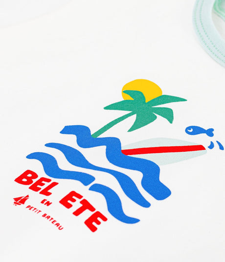 BABIES’ SHORT-SLEEVED PATTERNED COTTON T-SHIRT