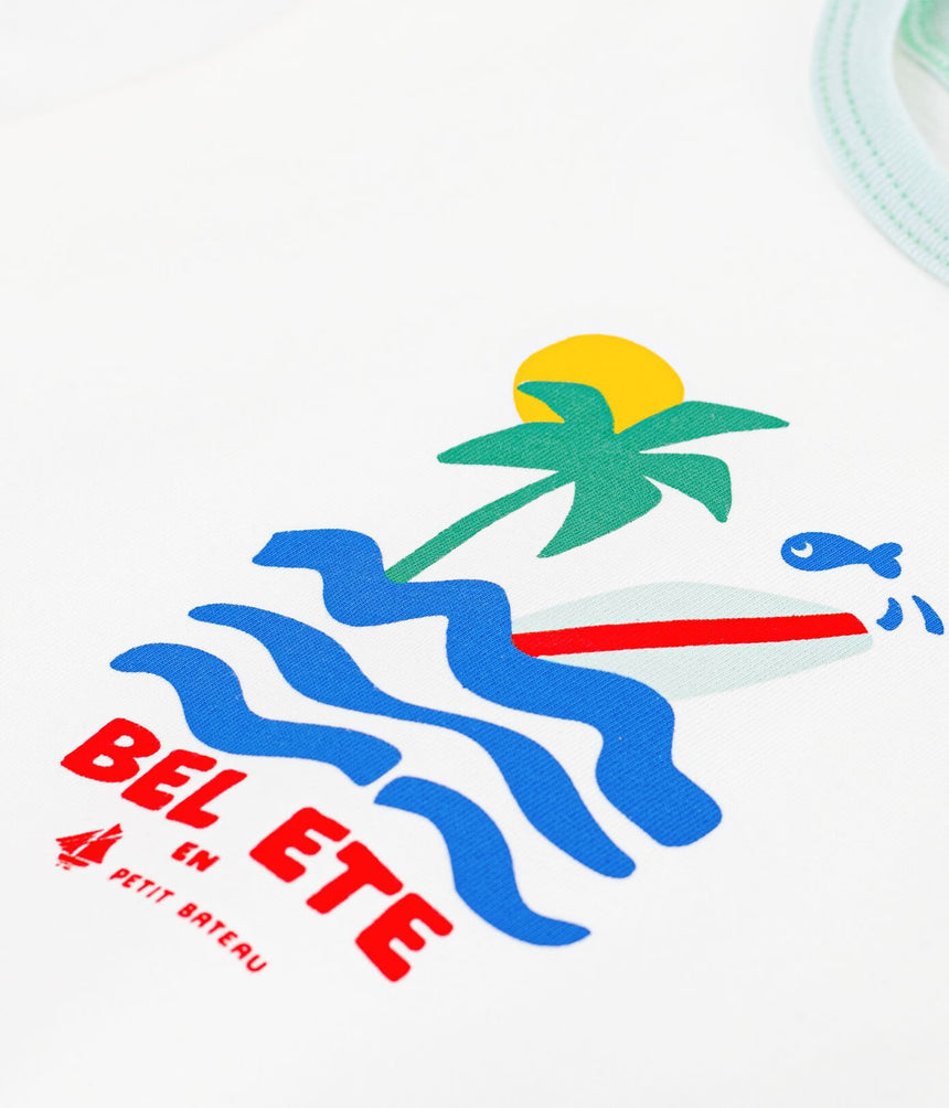 BABIES’ SHORT-SLEEVED PATTERNED COTTON T-SHIRT