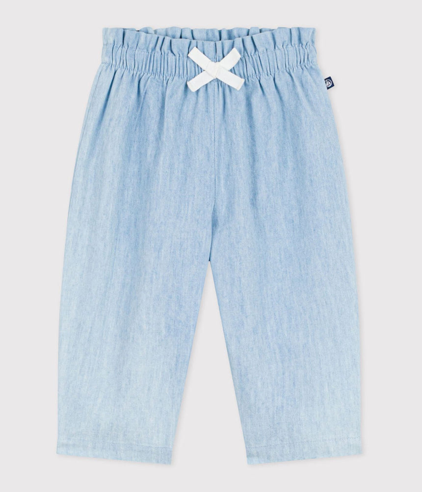 BABIES’ CHAMBRAY TROUSERS