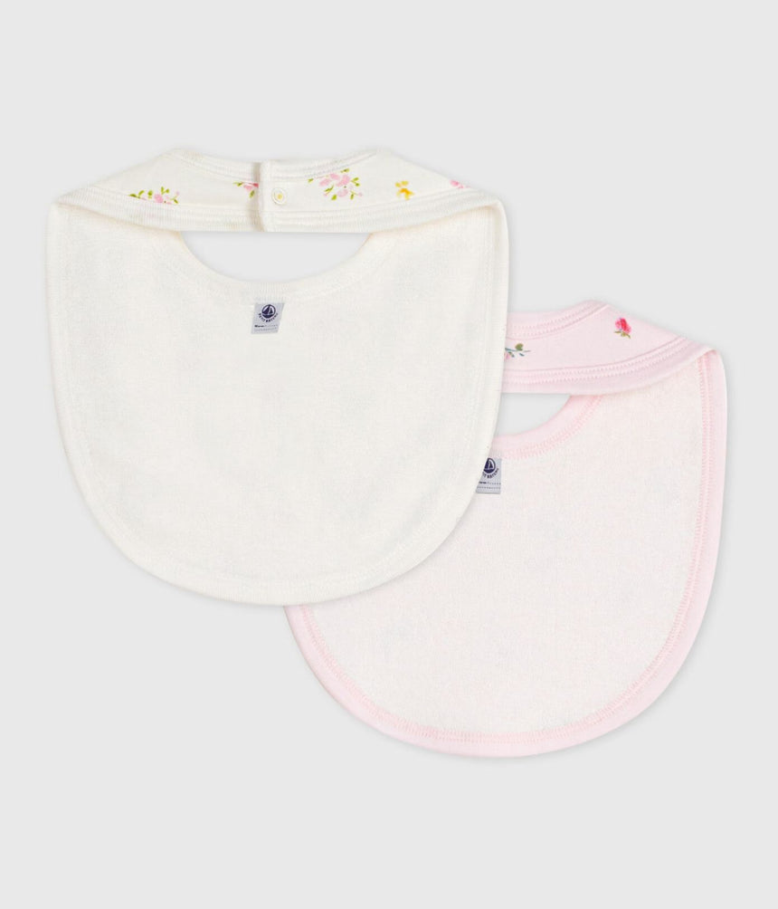 PACK OF BABIES’ FLORAL-PRINT COTTON BIBS
