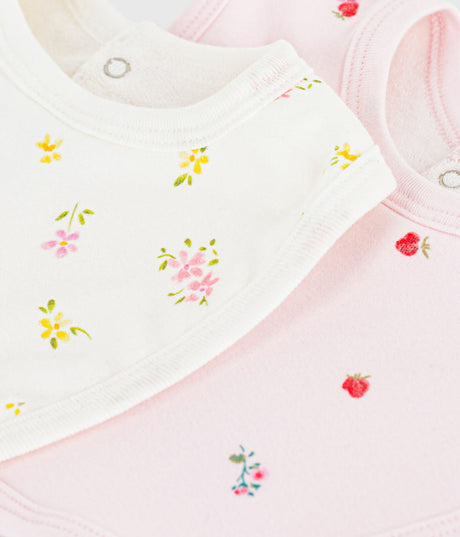 PACK OF BABIES’ FLORAL-PRINT COTTON BIBS
