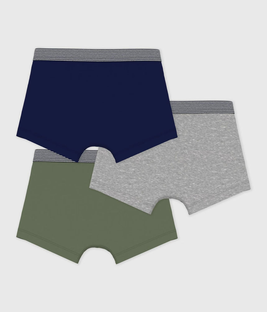 PACK OF PLAIN COTTON BOXERS FOR KIDS