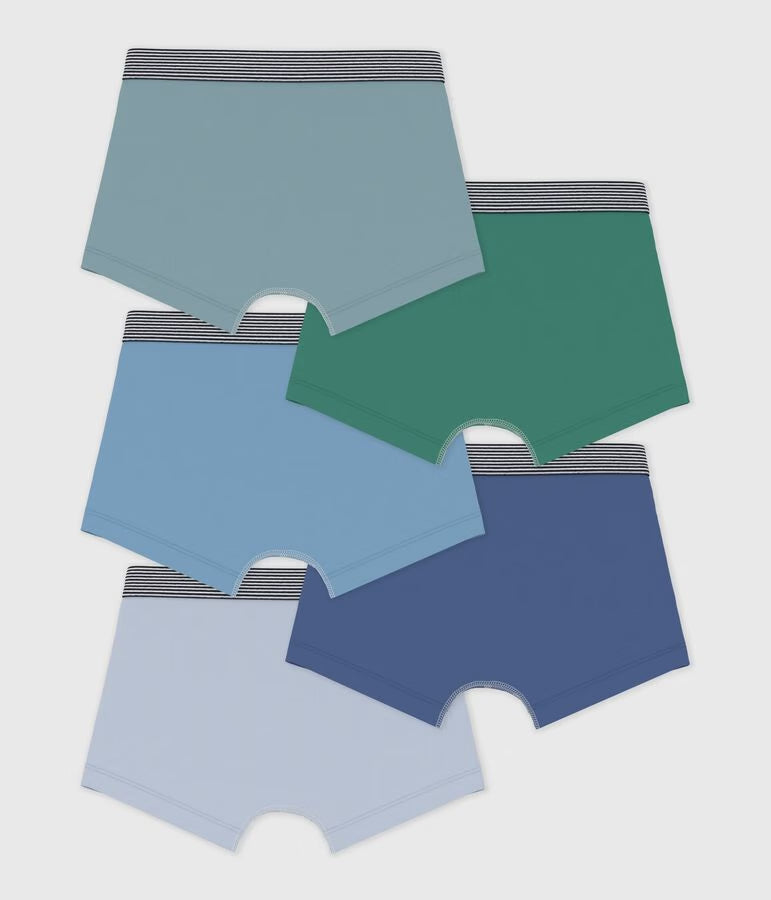 PACK OF CHILDREN'S PLAIN COTTON BOXERS