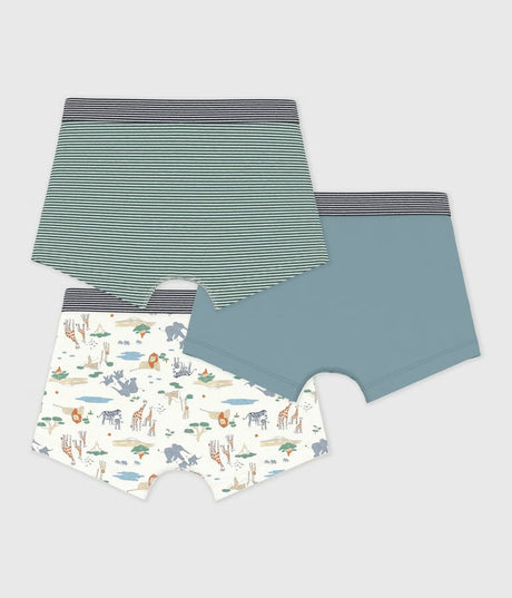 PACK OF CHILDREN’S SAVANNA PRINT COTTON BOXERS
