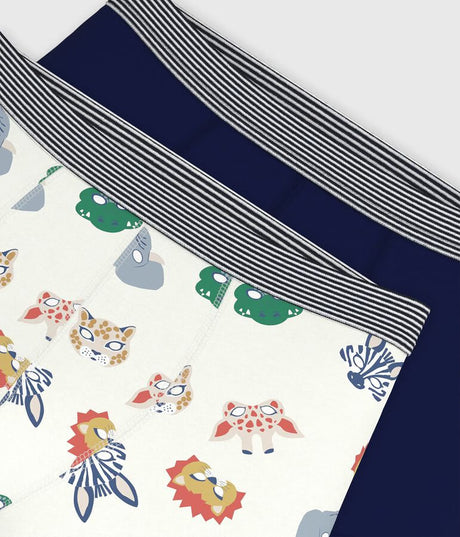 PACK OF CHILDREN’S MASK-PRINT COTTON BOXERS