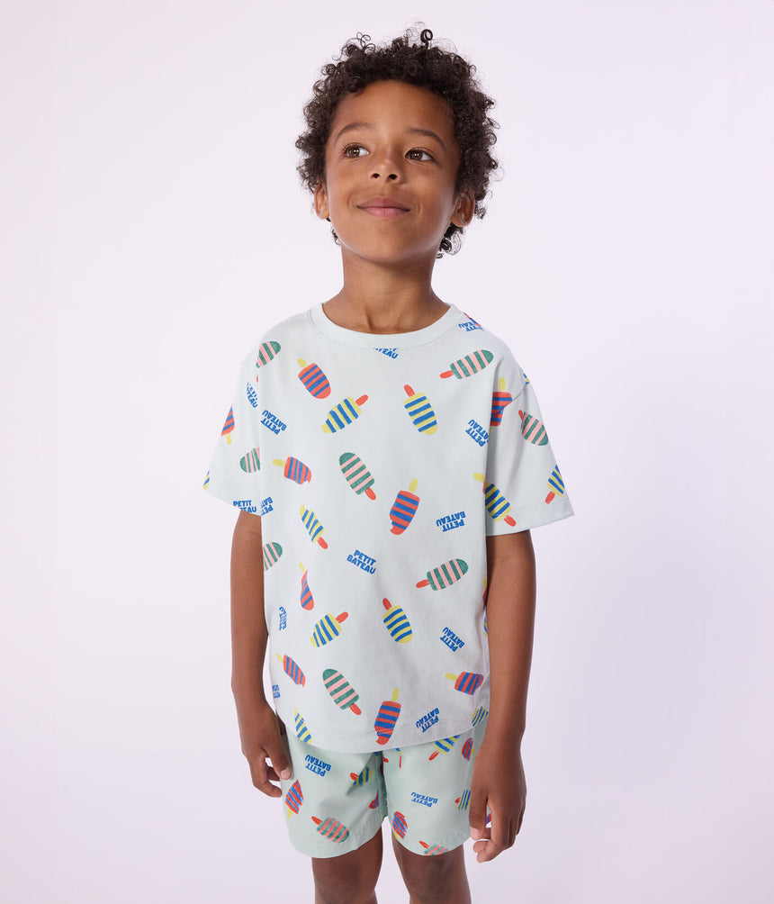 CHILDREN'S PRINTED SWIM SHORTS