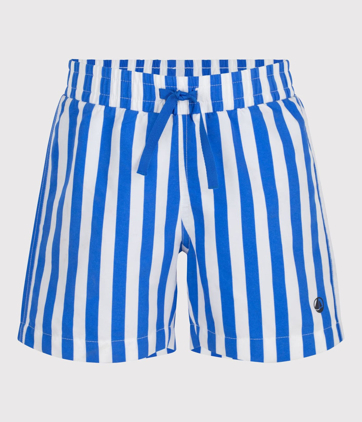 CHILDREN'S STRIPED COTTON SWIM SHORTS