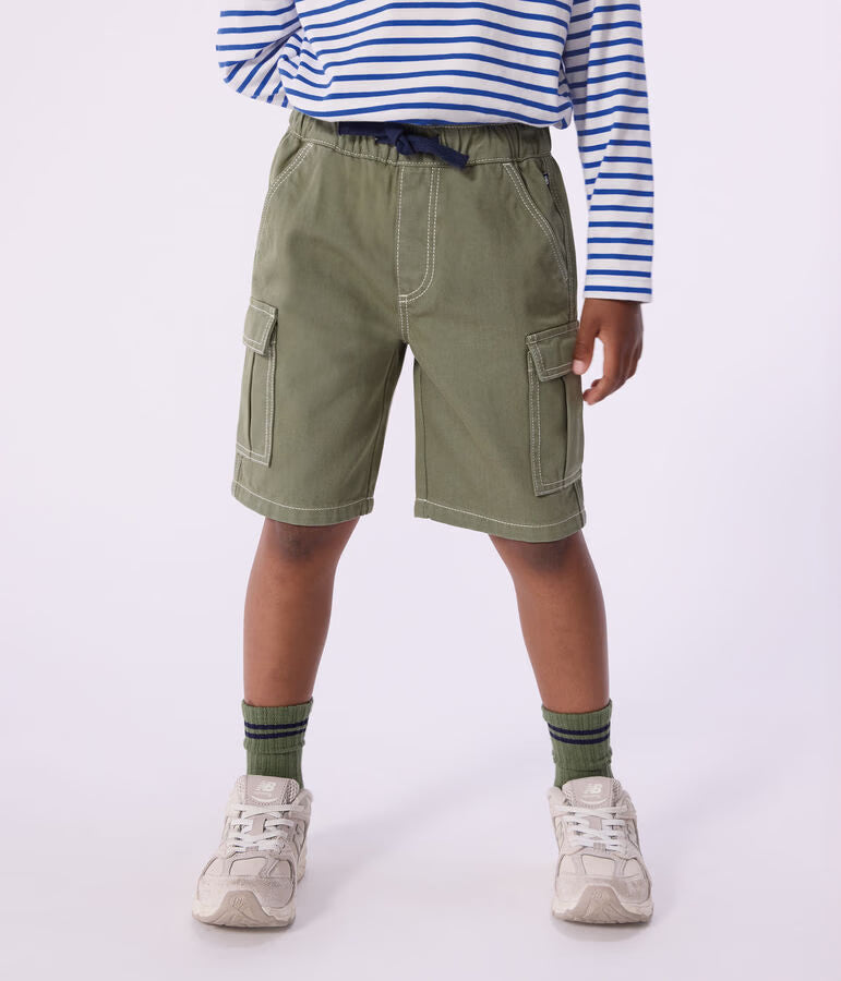 CHILDREN'S COTTON CARGO BERMUDA SHORTS