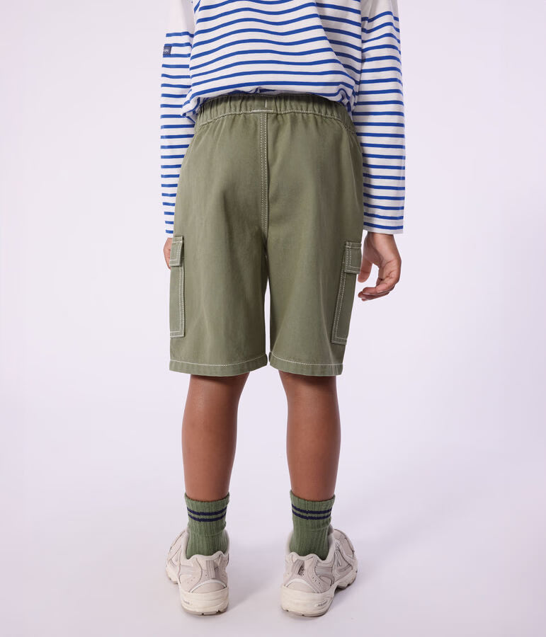 CHILDREN'S COTTON CARGO BERMUDA SHORTS