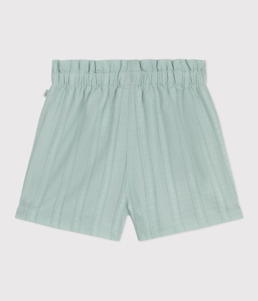 BABIES' PLAIN COTTON SHORTS