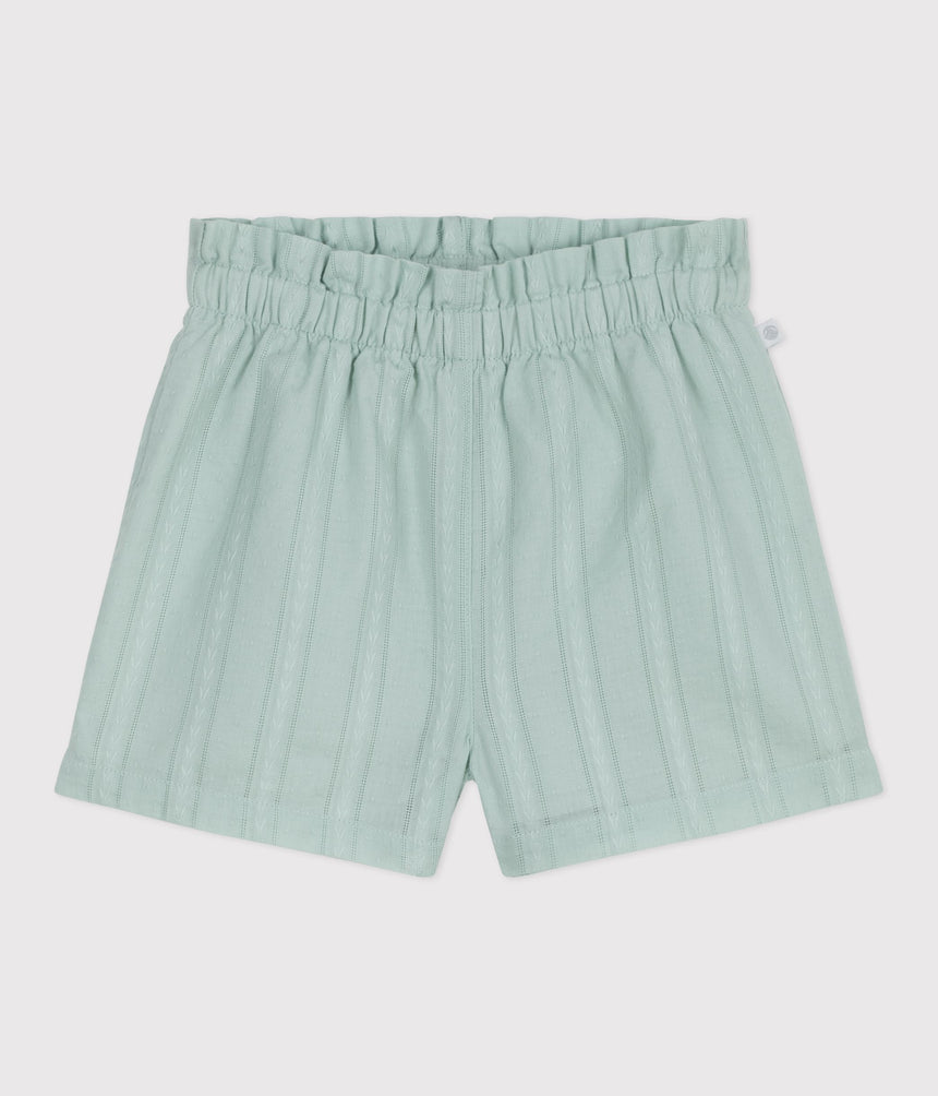 BABIES' PLAIN COTTON SHORTS