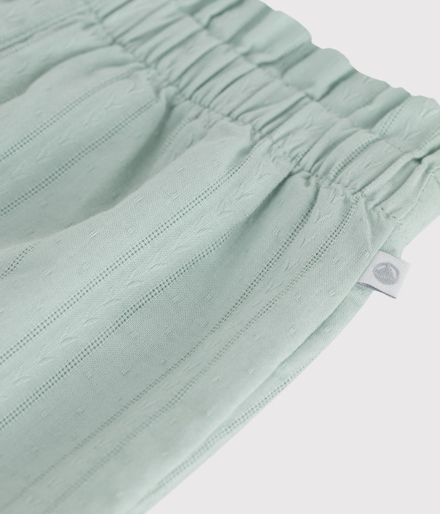 BABIES' PLAIN COTTON SHORTS
