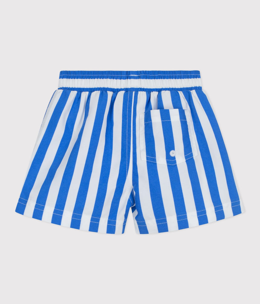 BABIES' STRIPY SWIM SHORTS