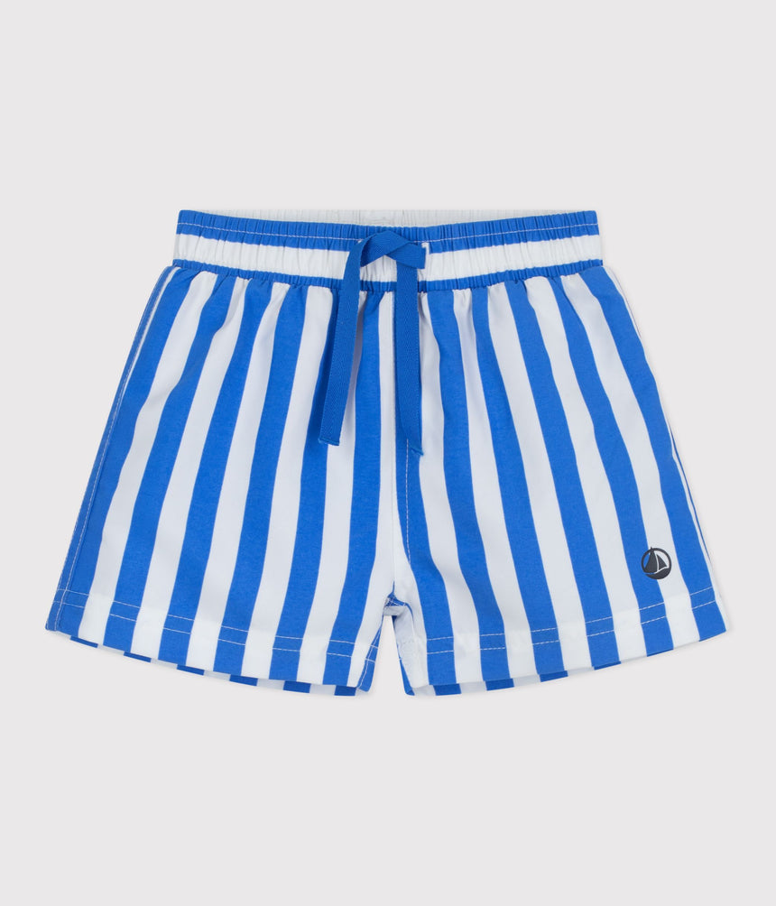 BABIES' STRIPY SWIM SHORTS