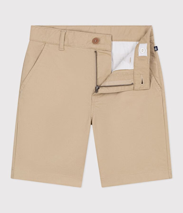 CHILDREN'S BERMUDA SHORTS IN PLAIN COTTON