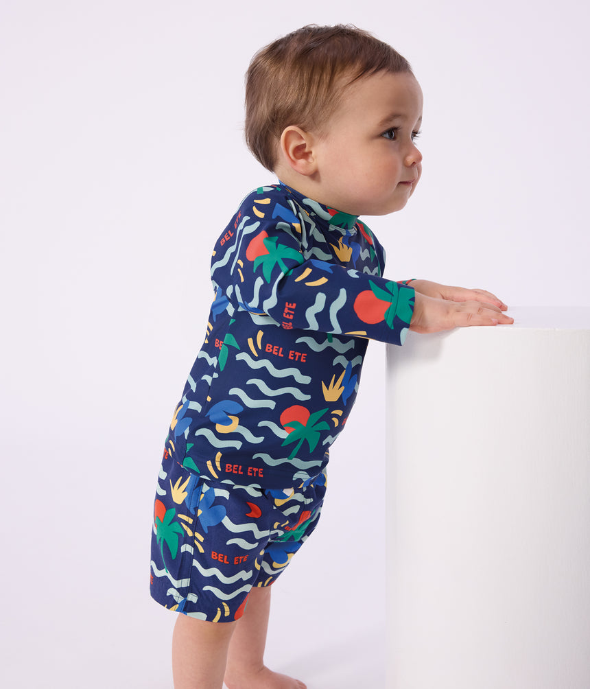 BABIES' PRINTED UV PROTECTION T-SHIRT