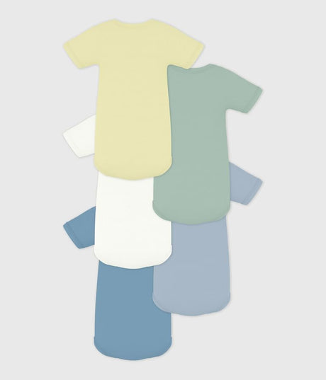 PACK OF BABIES’ SHORT‑SLEEVED PLAIN COTTON BODIES