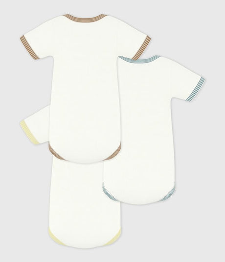 PACK OF BABIES’ SHORT-SLEEVED PLAIN COTTON BODIES