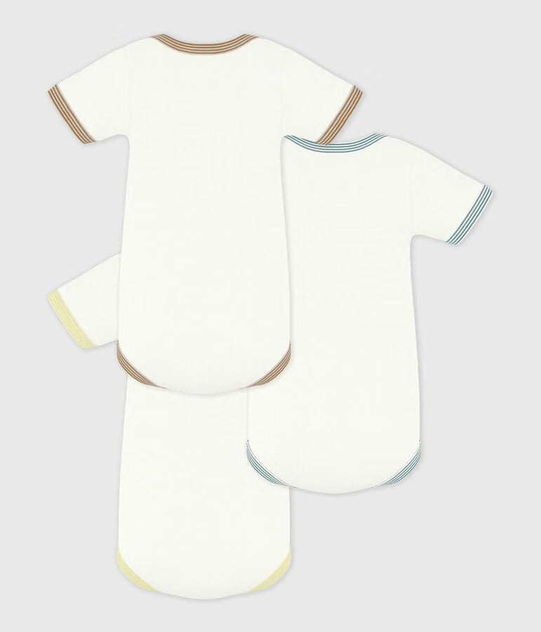 PACK OF BABIES’ SHORT-SLEEVED PLAIN COTTON BODIES