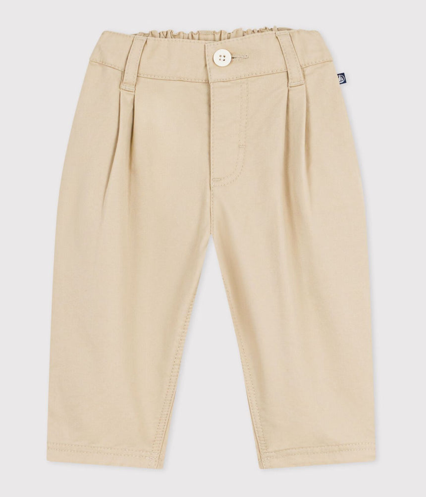 BABIES' PLAIN TWILL TROUSERS