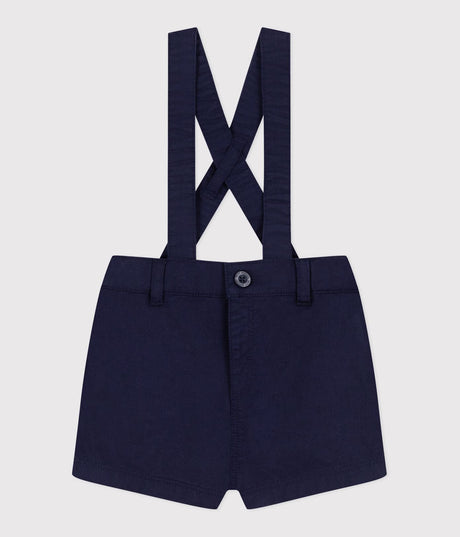 BABIES' TWILL SHORTS WITH STRAPS
