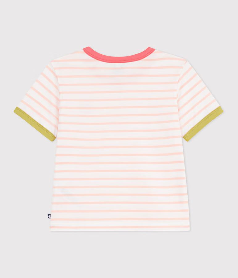 CHILDREN’S SHORT-SLEEVED STRIPY COTTON T-SHIRT