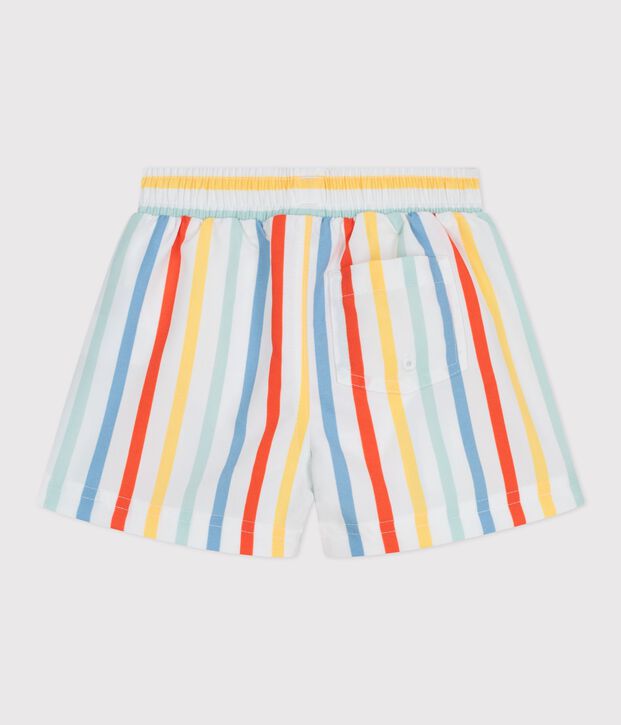 BABIES' STRIPY SWIM SHORTS