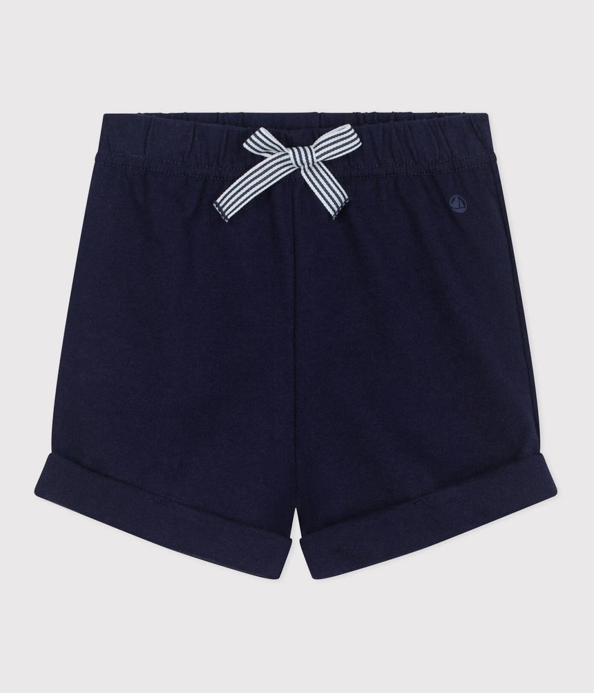 BABIES' PLAIN COTTON SHORTS