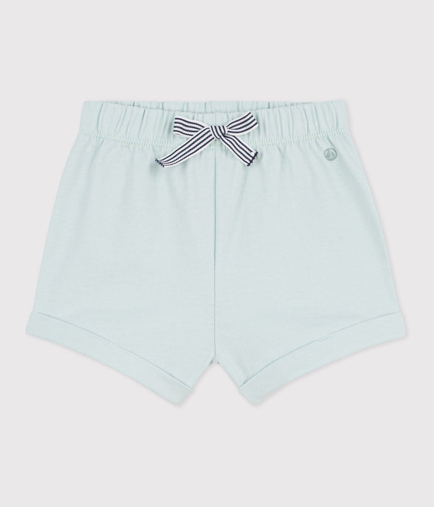 BABIES' PLAIN COTTON SHORTS