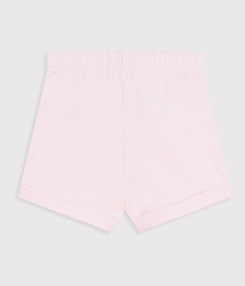 BABIES' PLAIN COTTON SHORTS