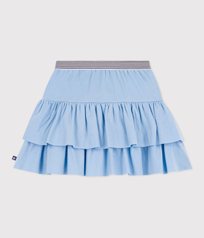 CHILDREN'S SHORT PLAIN COTTON SKIRT