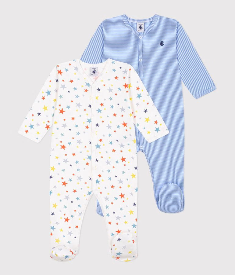 PACK OF BABIES' PRINTED COTTON PYJAMAS
