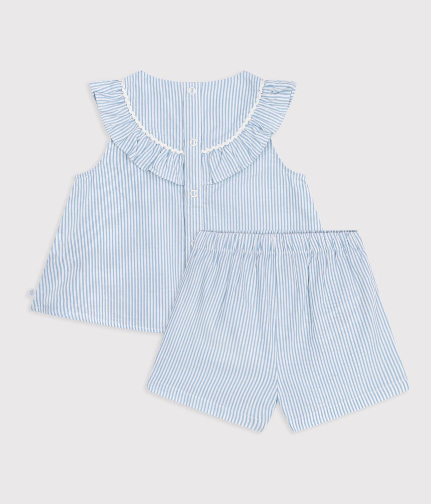 BABIES' COTTON GIFT SET: 2-PIECE OUTFIT