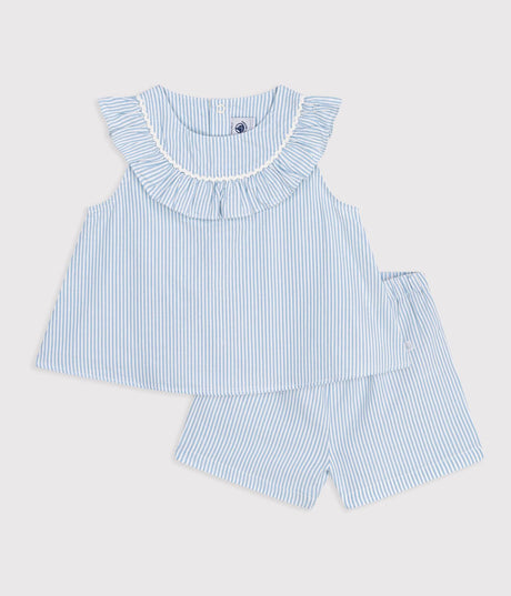 BABIES' COTTON GIFT SET: 2-PIECE OUTFIT