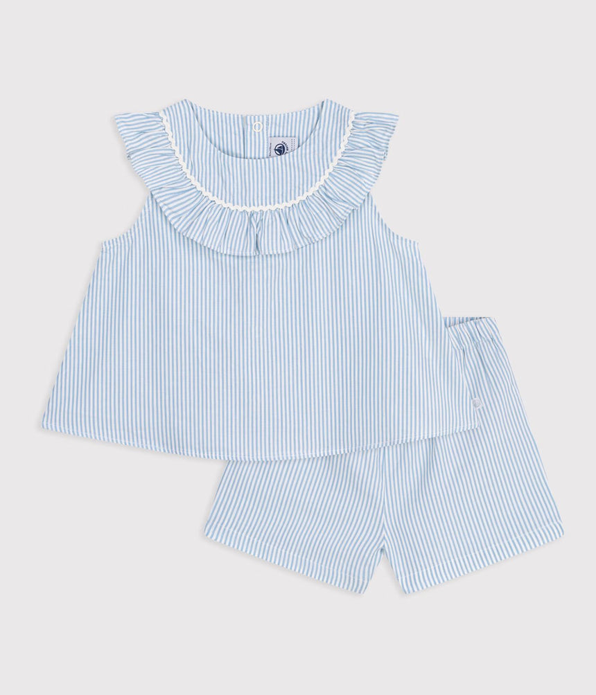 BABIES' COTTON GIFT SET: 2-PIECE OUTFIT