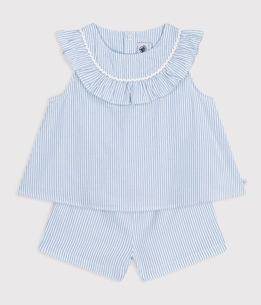 BABIES' COTTON GIFT SET: 2-PIECE OUTFIT