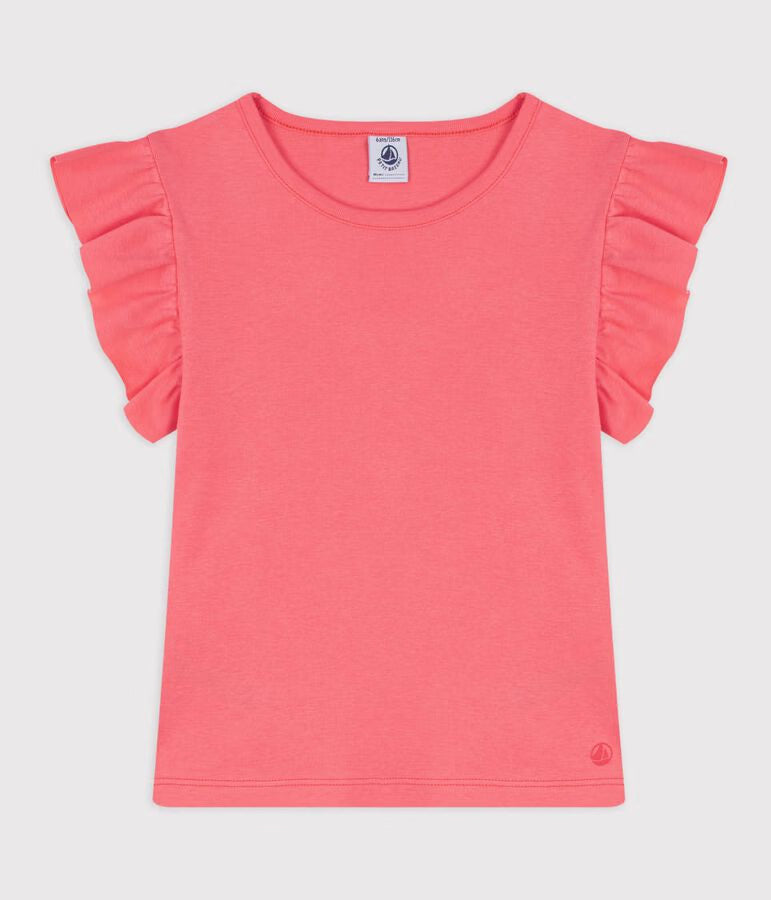 CHILDREN'S SHORT-SLEEVED PLAIN COTTON T-SHIRT