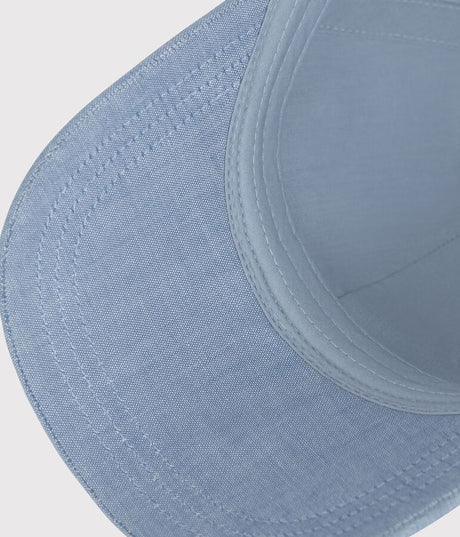CHILDREN'S PETIT BATEAU CAP IN LIGHT-COLOURED DENIM