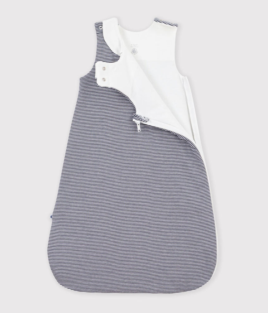 BABIES' 2 TOG STRIPY PRINT COTTON SLEEPING BAG
