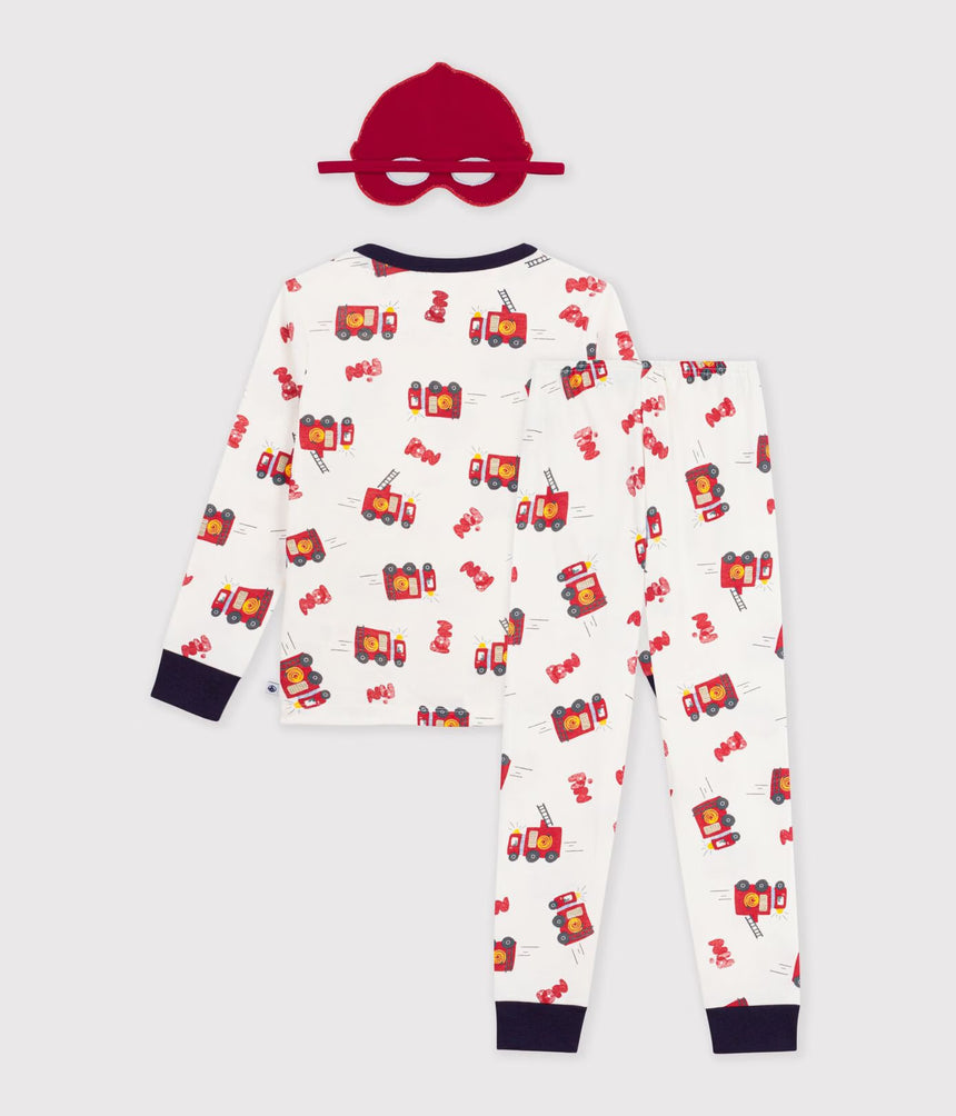 CHILDREN'S COTTON FIREFIGHTER COSTUME PYJAMAS
