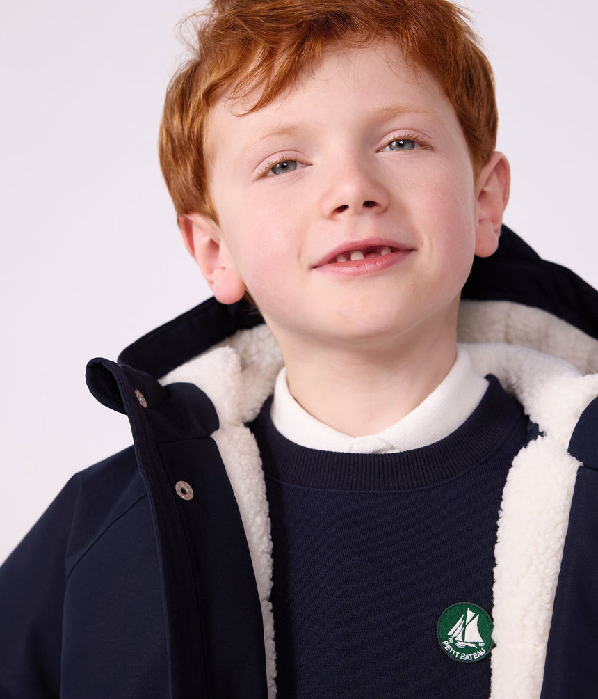 CHILDREN'S PLAIN MID-LENGTH PARKA