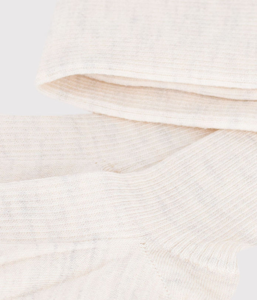 CHILDREN'S PLAIN WOOL AND COTTON TIGHTS