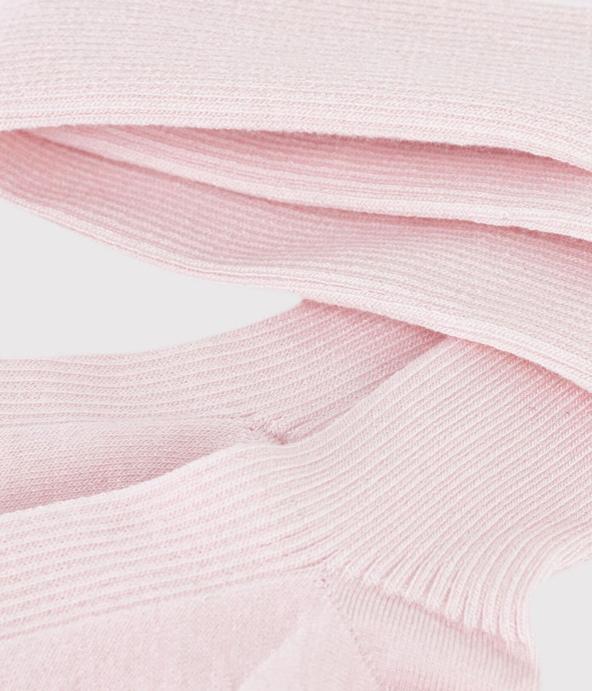 CHILDREN'S PLAIN WOOL AND COTTON TIGHTS